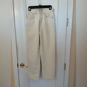 Everlane Way High Jean Ecru 25R NWOT